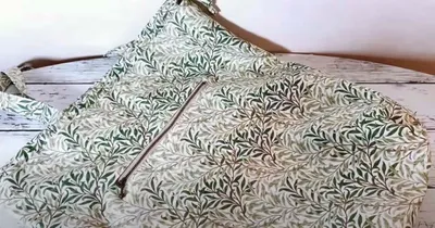 荷物の多い夏のおでかけに！くり抜きファスナーポケット付きの大きめ巾着トートバッグの作り方
