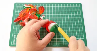 宝石せっけんの作り方～クリスマスカラーバージョン～