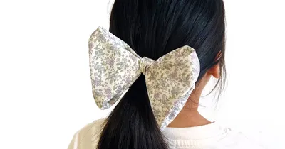 インパクト大のヘアアクセサリーに！気軽に作れるふんわり可愛い布製立体リボン