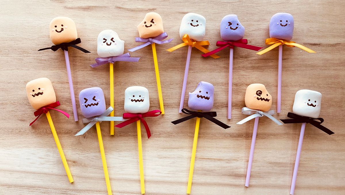 ハロウィンおばけマシュマロの作り方 | croccha