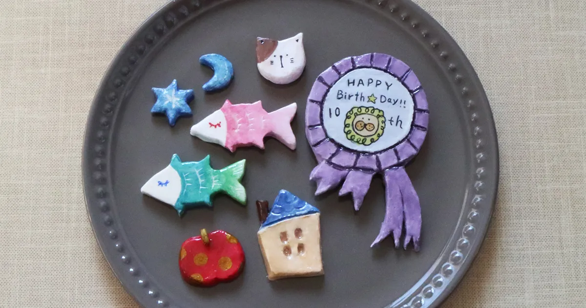 パジコ『陶器風アクセサリーキット』で作る簡単ブローチ