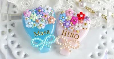 ありがとうの気持ちを込めて別れの季節に贈る、お名前入りの小さなレジンの花束の作り方