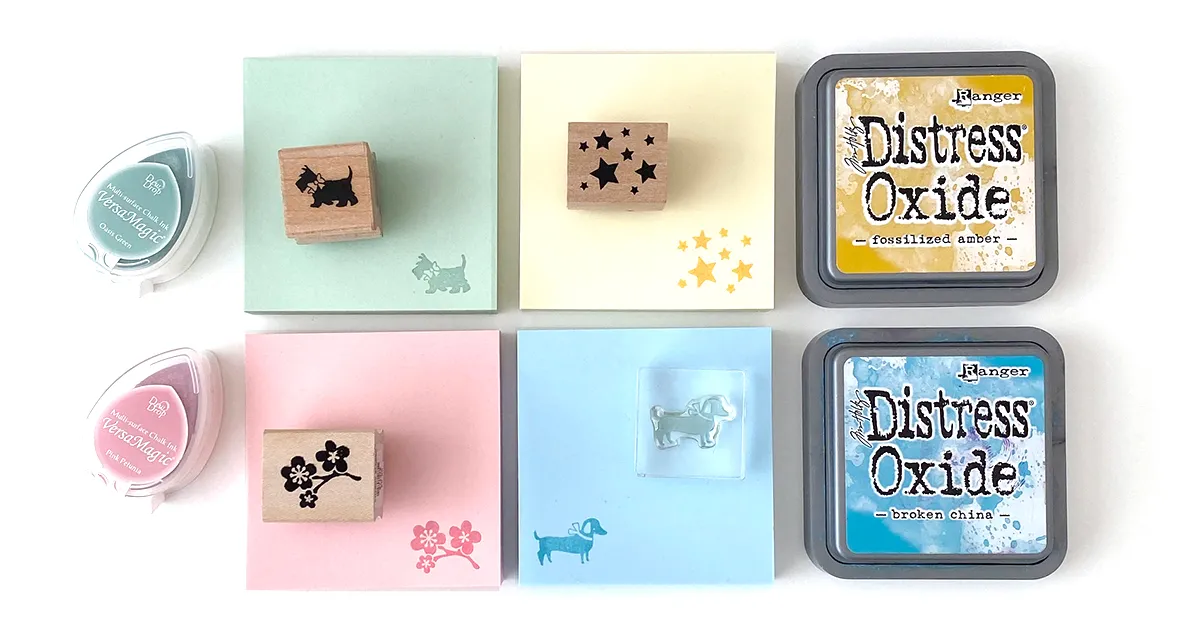 スタンプで作るワンポイント入りふせん