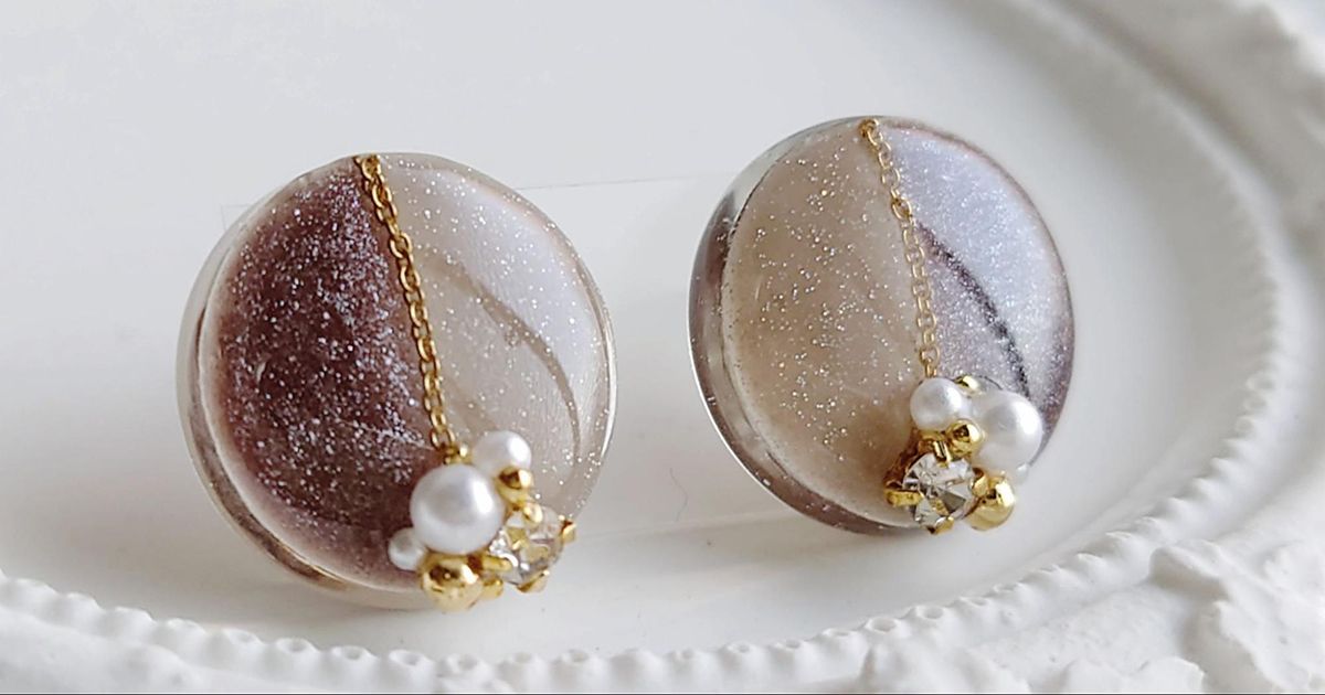 ≪167 マロン≫ハンドメイドレジンピアス 450円 3Rr6g7KvSBcarcjoUPUIOd.jpg