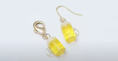 炭酸と泡をレジンで簡単再現！小さいけれどリアルなビールジョッキの作り方