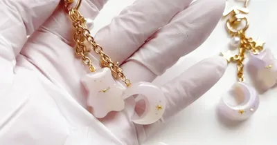 ミルキーカラーのグラデーションがポイント！ゆめかわキーホルダーの作り方