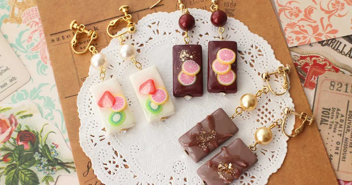 レジンで作るチョコレートみたいなアクセサリーの作り方