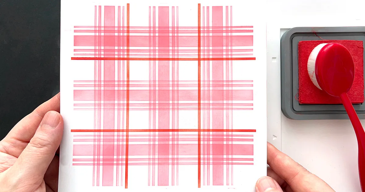 タータンチェックのバックグラウンドの作り方