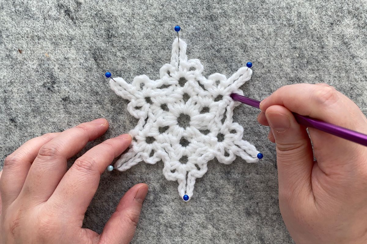 未使用☆レース編みオーナメントモビール 未使用レース編みオーナメントモビール