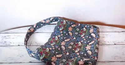 丸いシルエットが可愛い！ワンハンドルトートバッグの作り方
