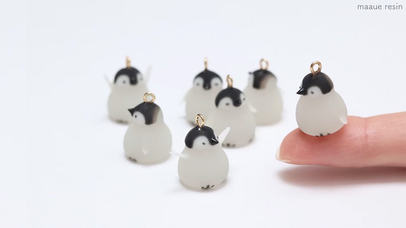 ぽってりフォルムがキュート！レジンの赤ちゃんペンギンの作り方 | croccha