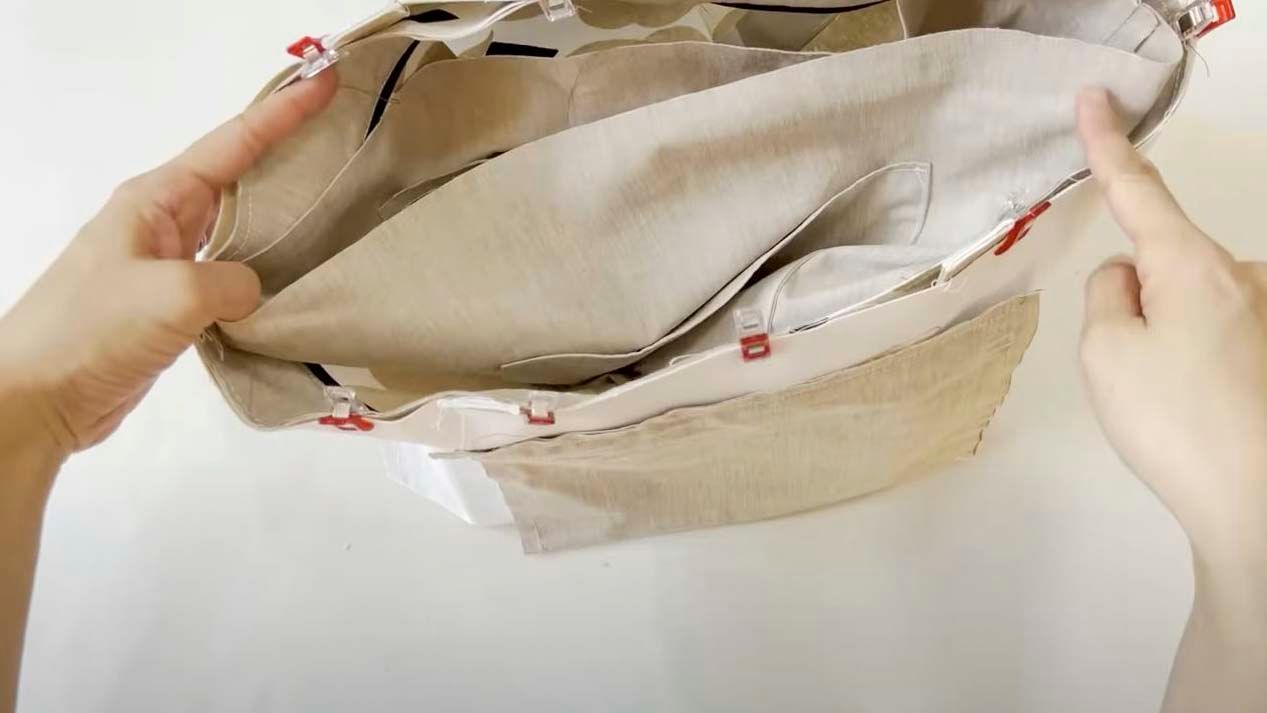 ☆たっこ様専用①☆ ハンドメイドトートバッグ マチ&ファスナー付き