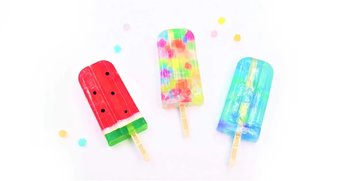 夏にぴったり！アイスキャンディ風ソープ