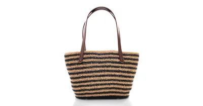 かぎ針でザクザク編もう！スプリットステッチのストライプかごバッグの作り方
