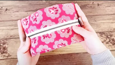 不動の人気の形はこれ！横マチポーチの作り方