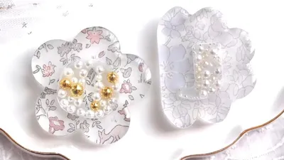 リバティプリントのラブリーさ全開！ぽってり可愛いレジンのアルファベットシェイカーパーツの作り方