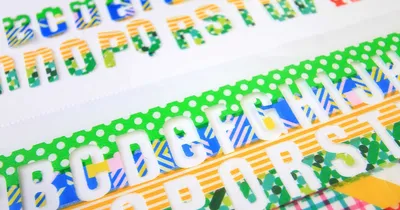 マスキングテープで作るフレークシールの作り方