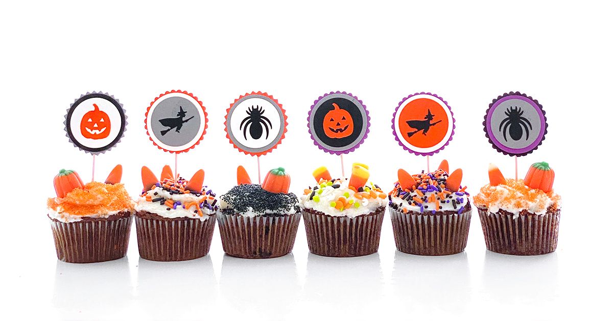 ハロウィンパーティー！カップケーキトッパーの作り方 | croccha