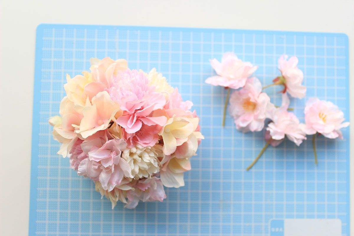 さくらで作る キットで作る フラワーボールのインテリア Croccha クロッチャ