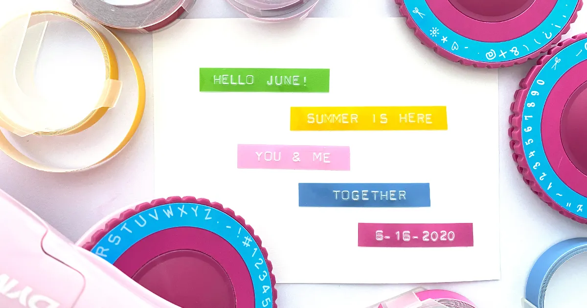 エンボスラベルメーカー（ダイモキャプションメーカー）の使い方