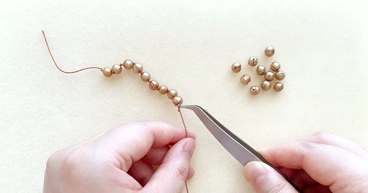 シルクコードの使い方/パールノットの結び方
