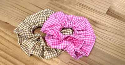 簡単なのに可愛い！直線縫いだけで作るボリューム満点ダブルフリルシュシュ