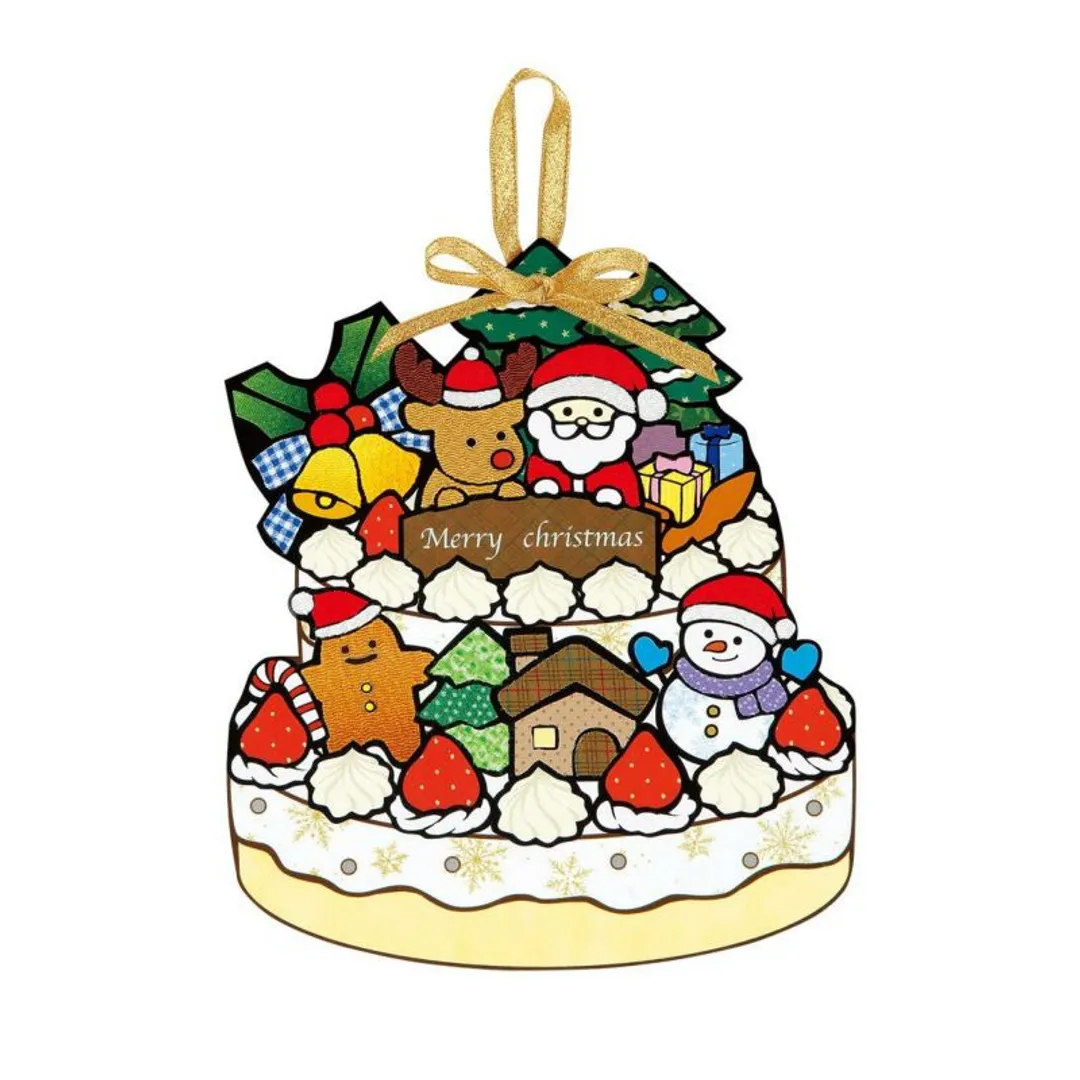 シールはり絵・クリスマスケーキ