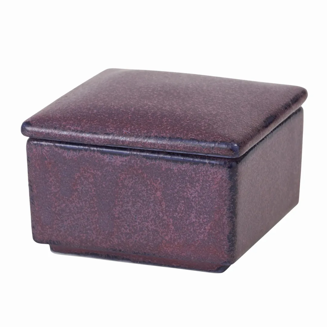 ノヴァスクエアボックスS　グレープ　花器　陶器　1BOX (6コ)　CM202005-017　磁器