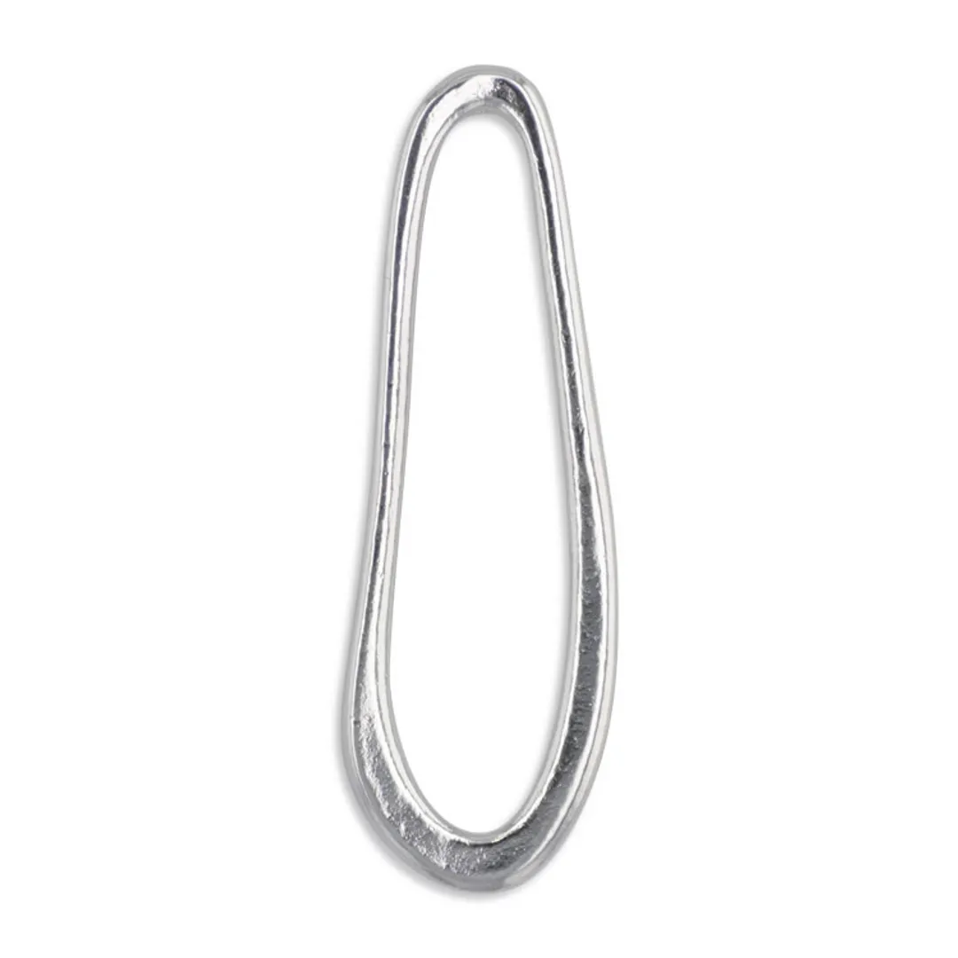 メタルフープ（変形オーバル/4111） / R / 外径約36×12mm