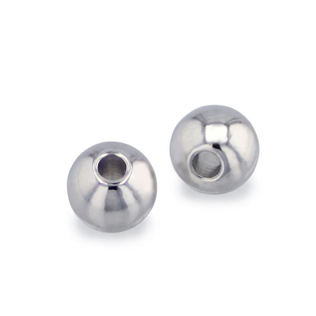 メタルビーズ / R / 2.5mm / 50pcs