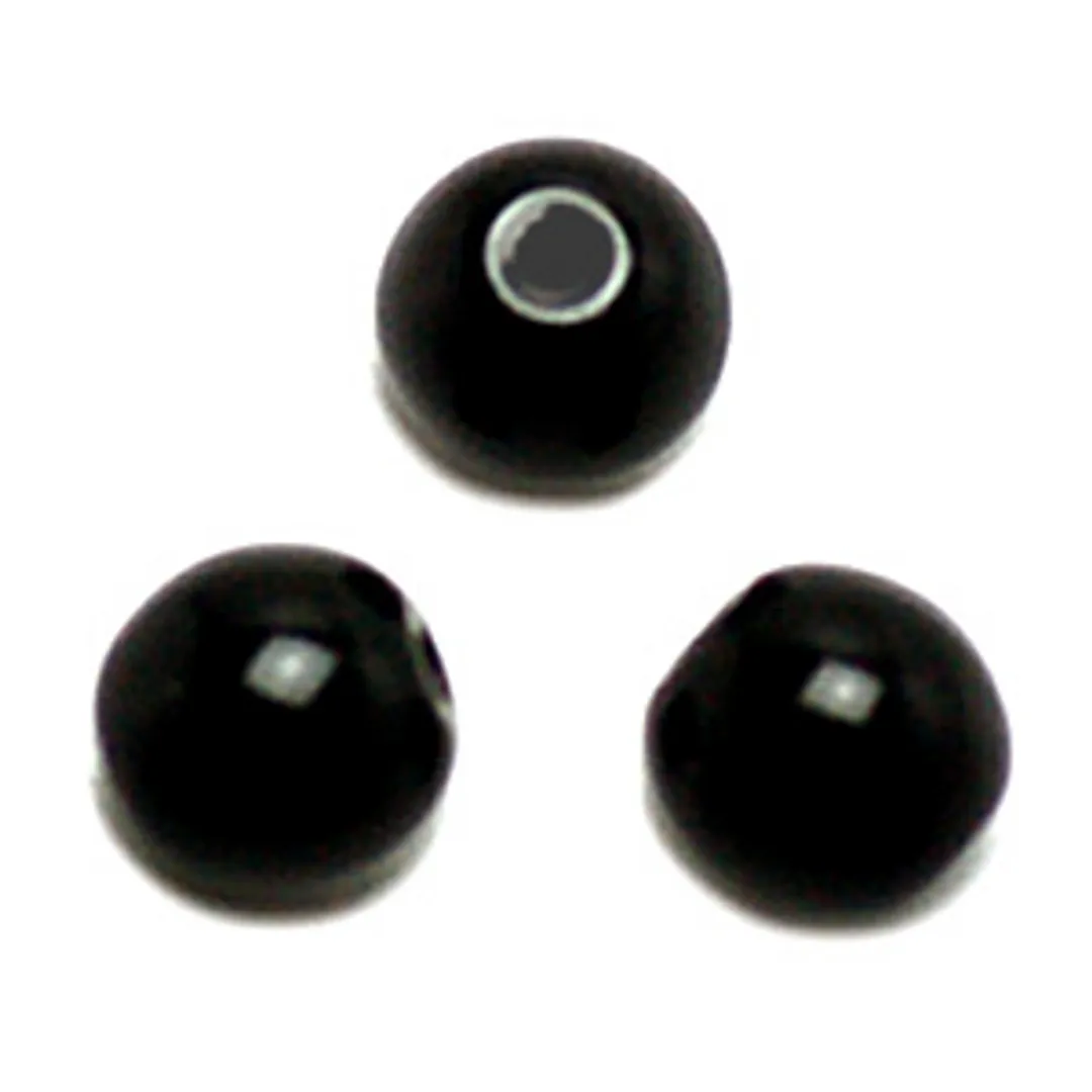 チェコビーズ / ラウンド / ジェット / 6mm / 30pcs