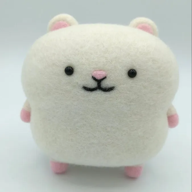 渡狸希恒さんのフェルト作品 | ハマナカ フェルト羊毛（原毛） ソリッド 50g H440-...