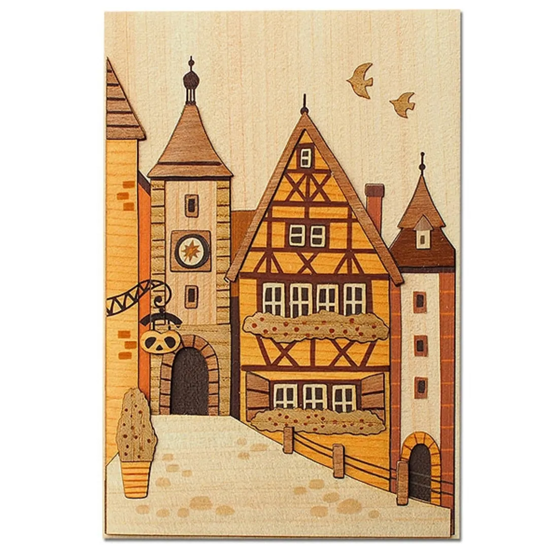 さくらほりきりさんのDIY作品 | 木はり絵　ロマンチック街道