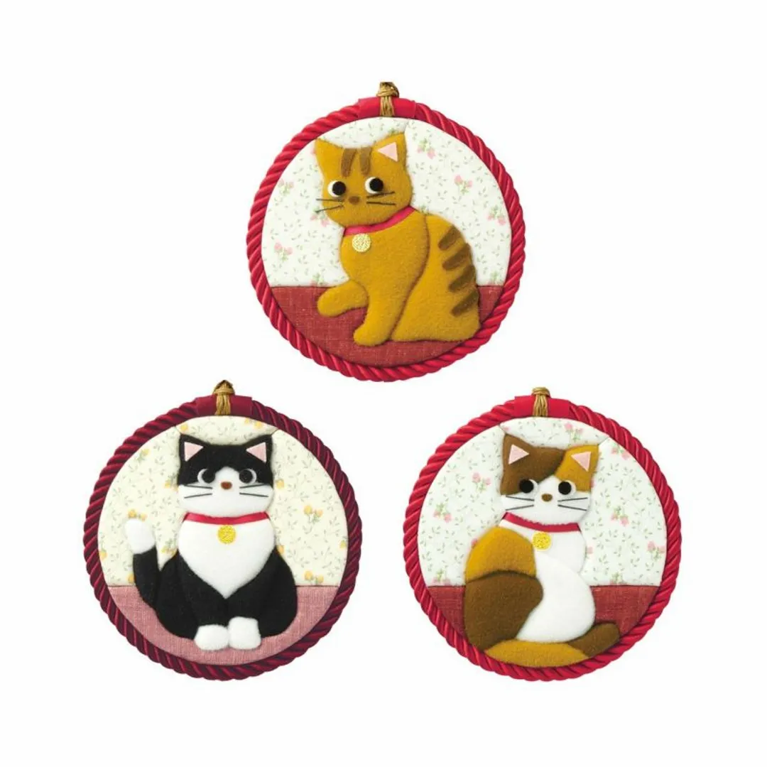 さくらほりきりさんのパッチワーク・キルト作品 | プチタペストリー・子猫