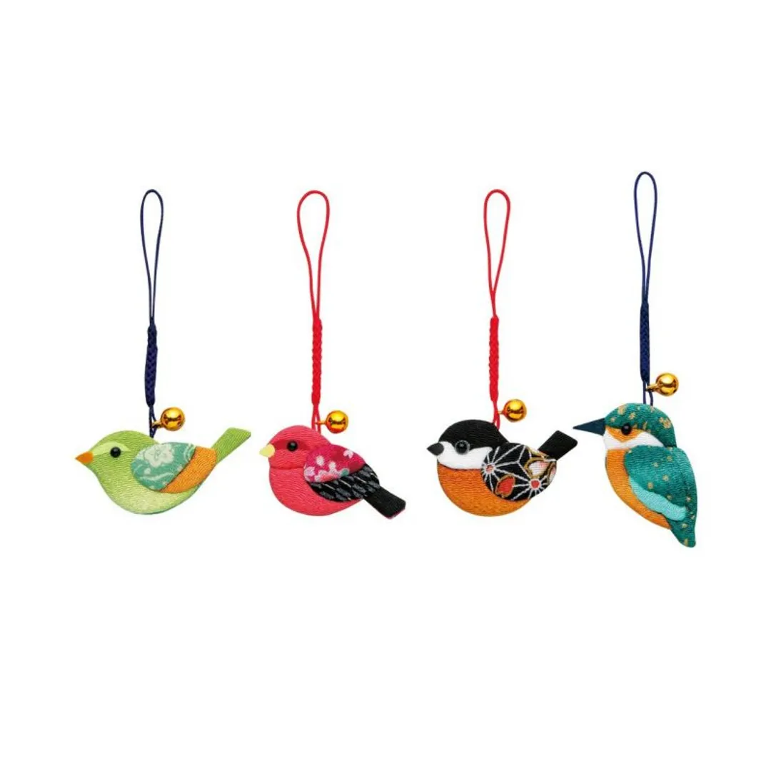 さくらほりきりさんのパッチワーク・キルト作品 | ちりめん根付・バラエティバード３