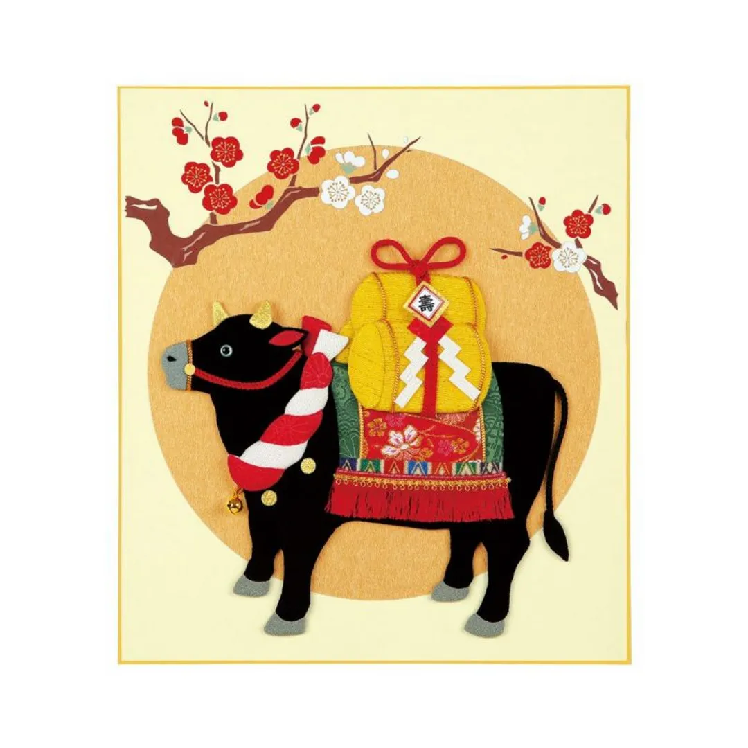 さくらほりきりさんのパッチワーク・キルト作品 | 布押絵・慶福俵丑