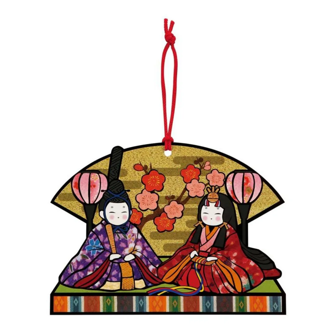 さくらほりきりさんのペーパー
クラフト作品 | シールはり絵・扇親王びな