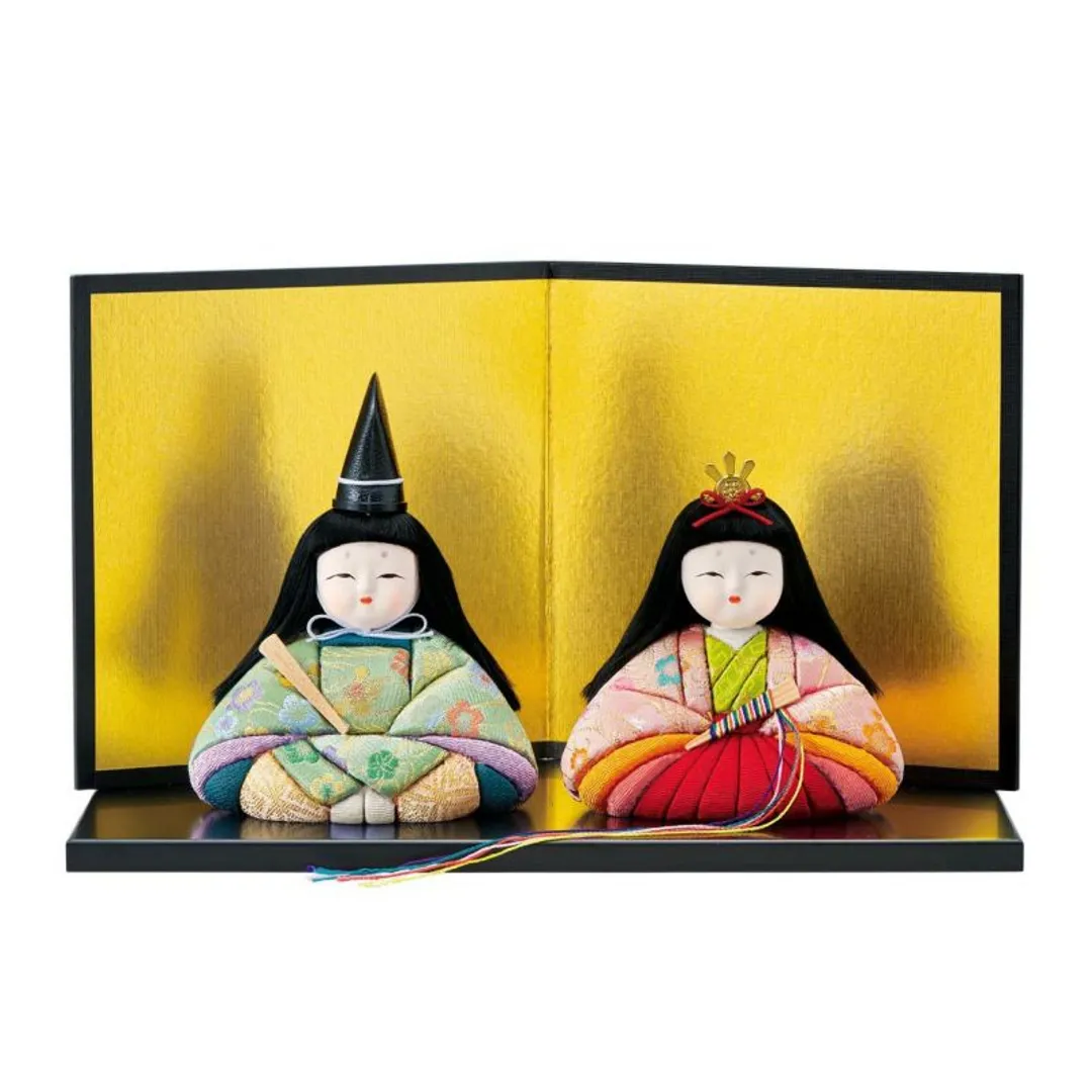 さくらほりきりさんのパッチワーク・キルト作品 | 木目込み人形・福親王雛Ｕ（金襴）