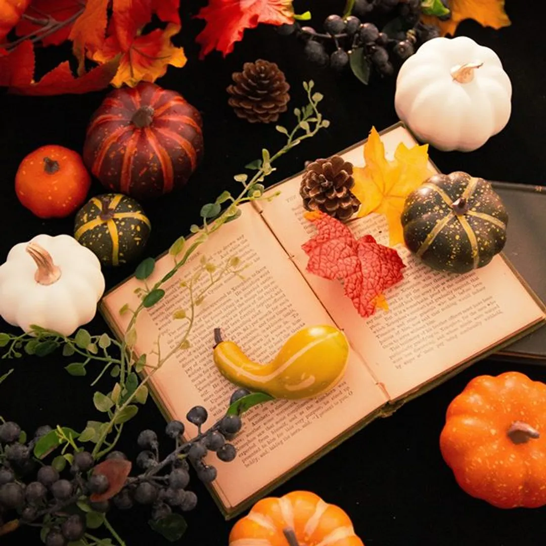 マイフラさんのフラワークラフト作品 | オータムパンプキンガーランド　デコレーションパーツ　ハロウィ...