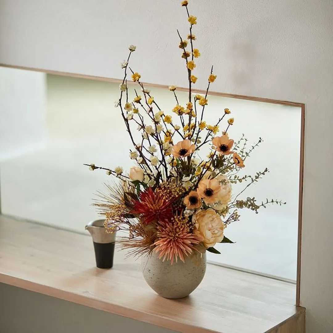 マイフラさんのフラワークラフト作品 | 【造花】MAGIQ(東京堂)/舞妓梅大枝 #4 YELLOW...