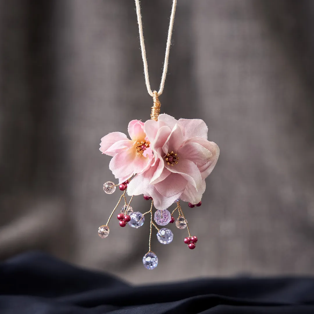 マイフラさんのフラワークラフト作品 | 花と楽しむ 小枝アクセサリーキット　Cheri ～シェリ～　...