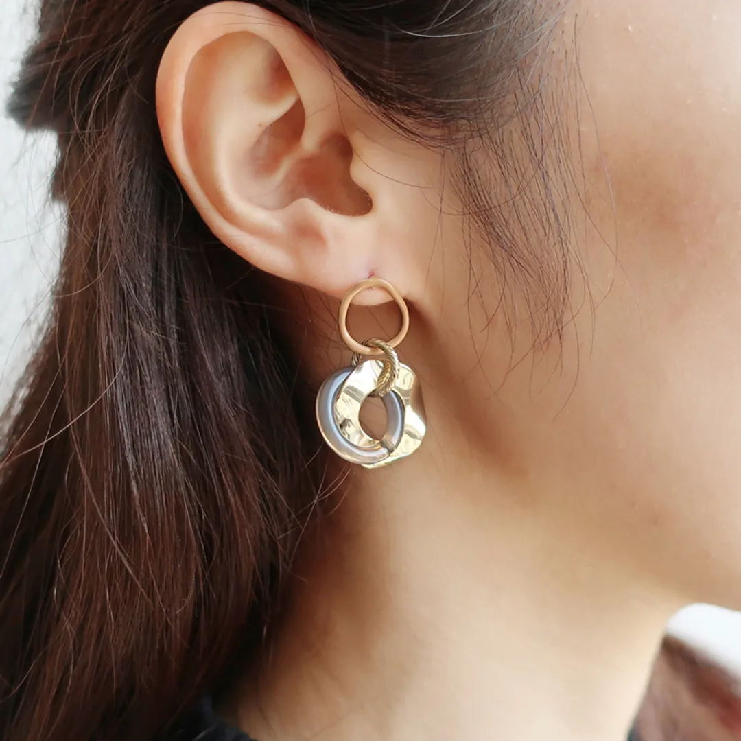 partsclubさんのパーツ
アクセサリー作品 | チタンポストピアス（エポデザインフープ約14×14mm 41...