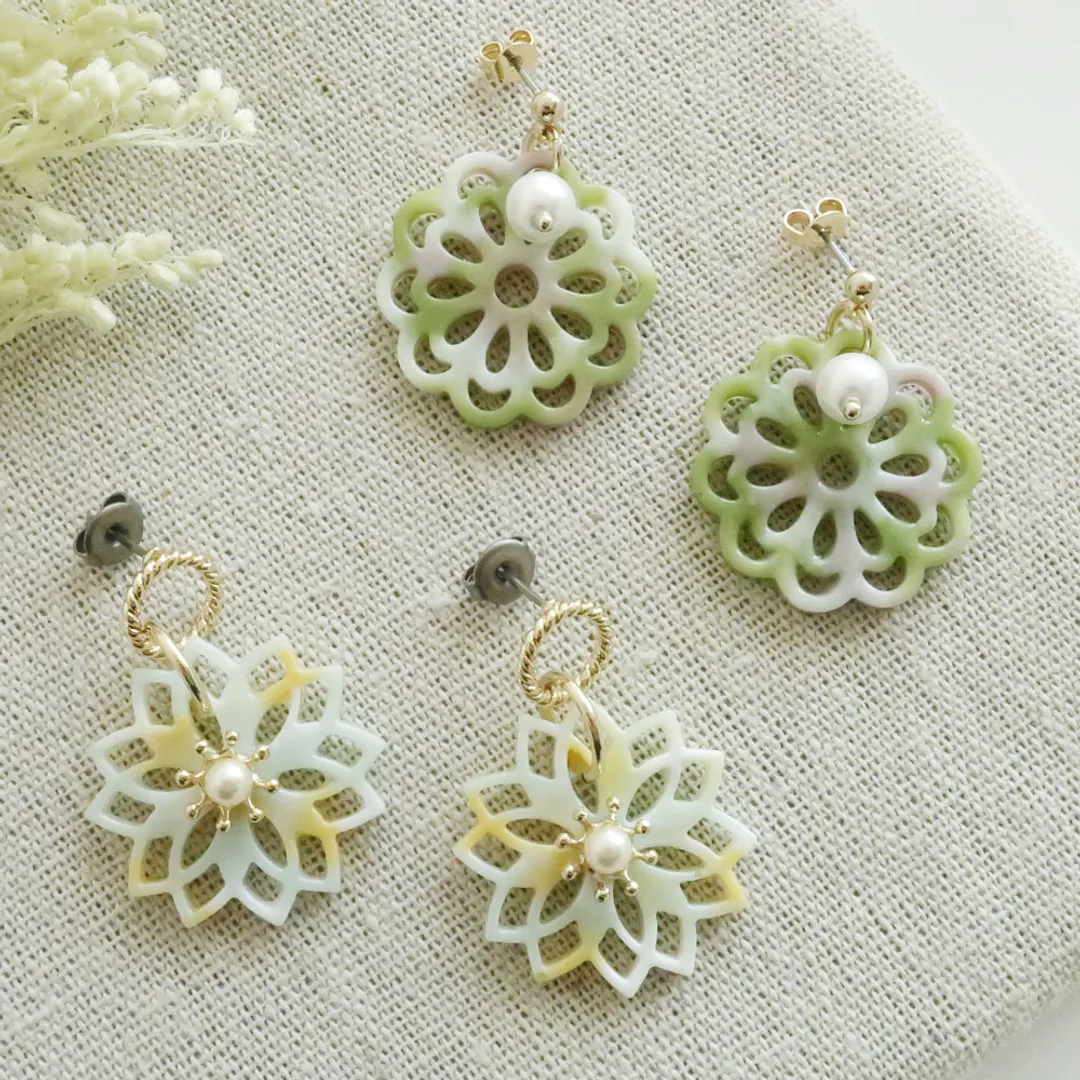 partsclubさんのレジン作品 | シリコンレジン型 / レース柄（807）