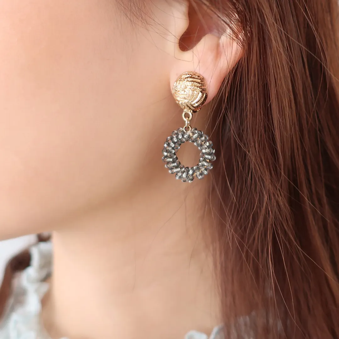 partsclubさんのパーツ
アクセサリー作品 | イヤリング（ボタン風デザイン約13mm・カン付 4500）/...