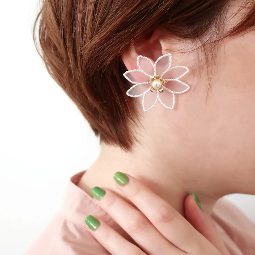 partsclubさんのパーツ
アクセサリー作品 | レースパーツ / フラワー（3627） / WH / 約40...