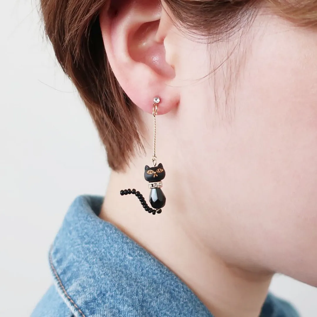 partsclubさんのパーツ
アクセサリー作品 | ONLINE材料セット / 黒ネコのピアス(2021-004...