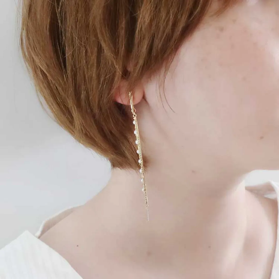 partsclubさんのパーツ
アクセサリー作品 | チタンポストピアス（デザイン ニュアンス約16×3mm・裏カ...