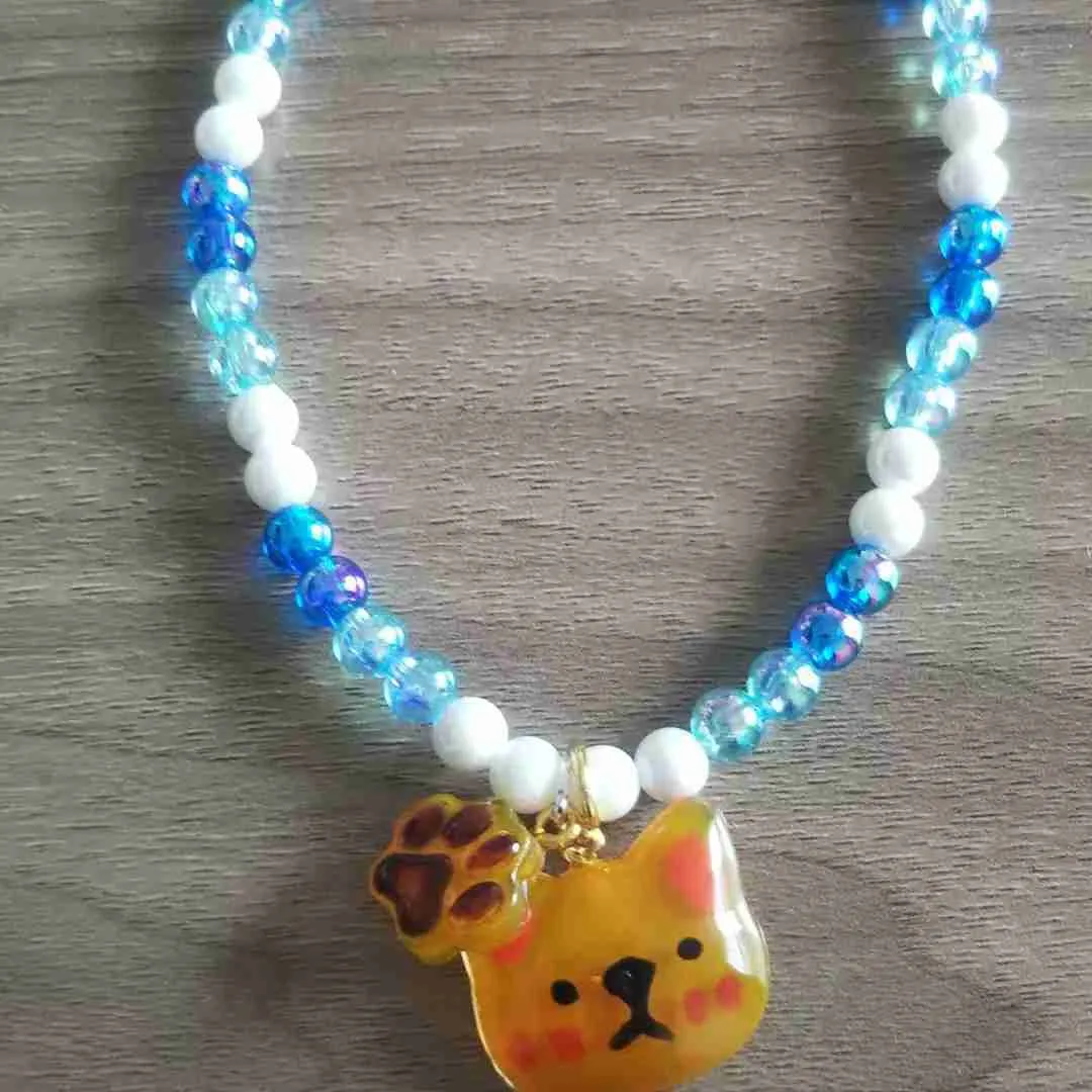 coron0317さんのレジン作品 | 柴犬ちゃん用夏らしいネックレス