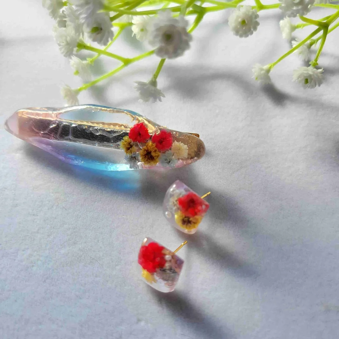 Huali_accessoriesさんのレジン作品 | 改良版 最高峰のコスパ レジン液 大容量 100g 持続する...