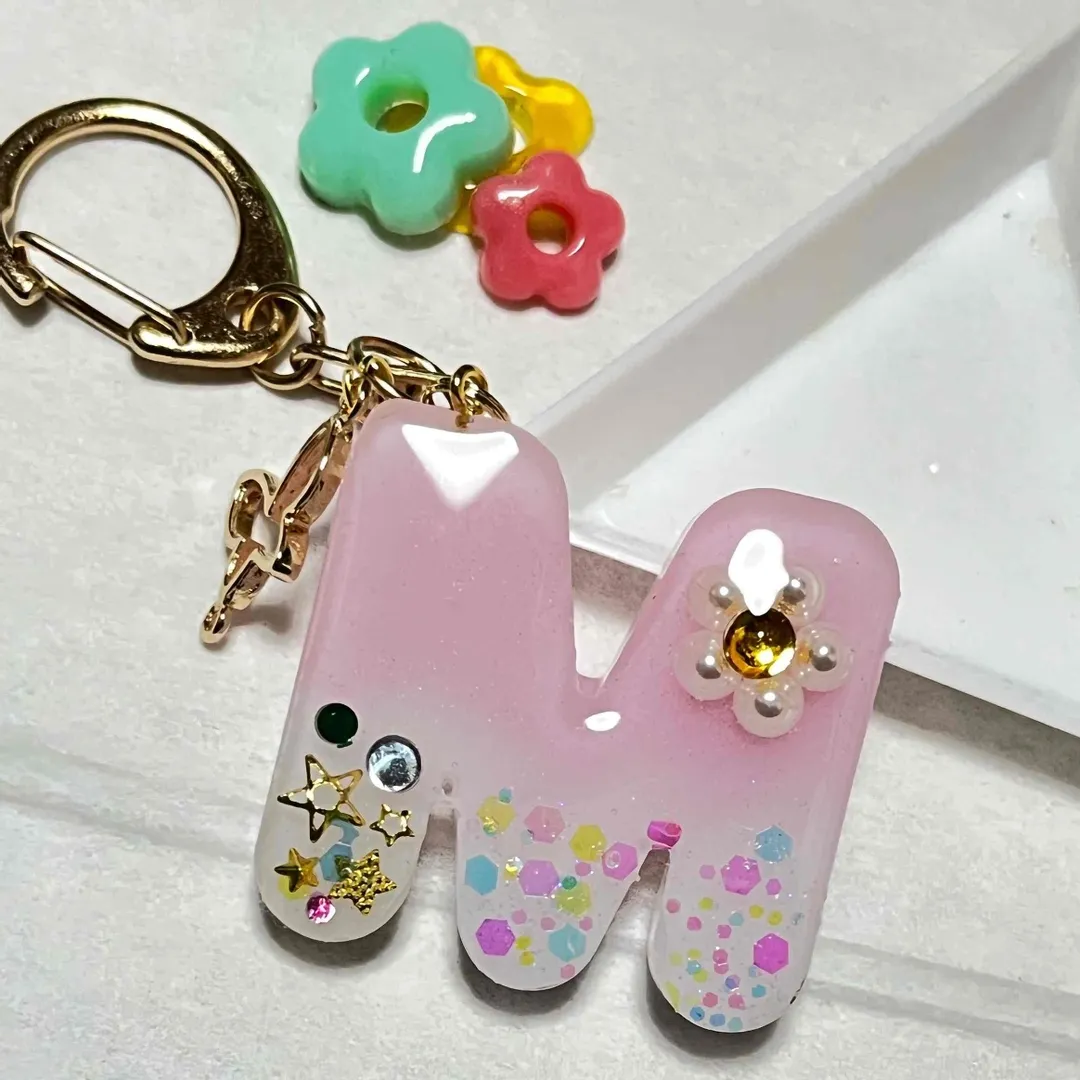 むーさんのレジン作品 | シリコンモールド アルファベット  丸文字  レジン